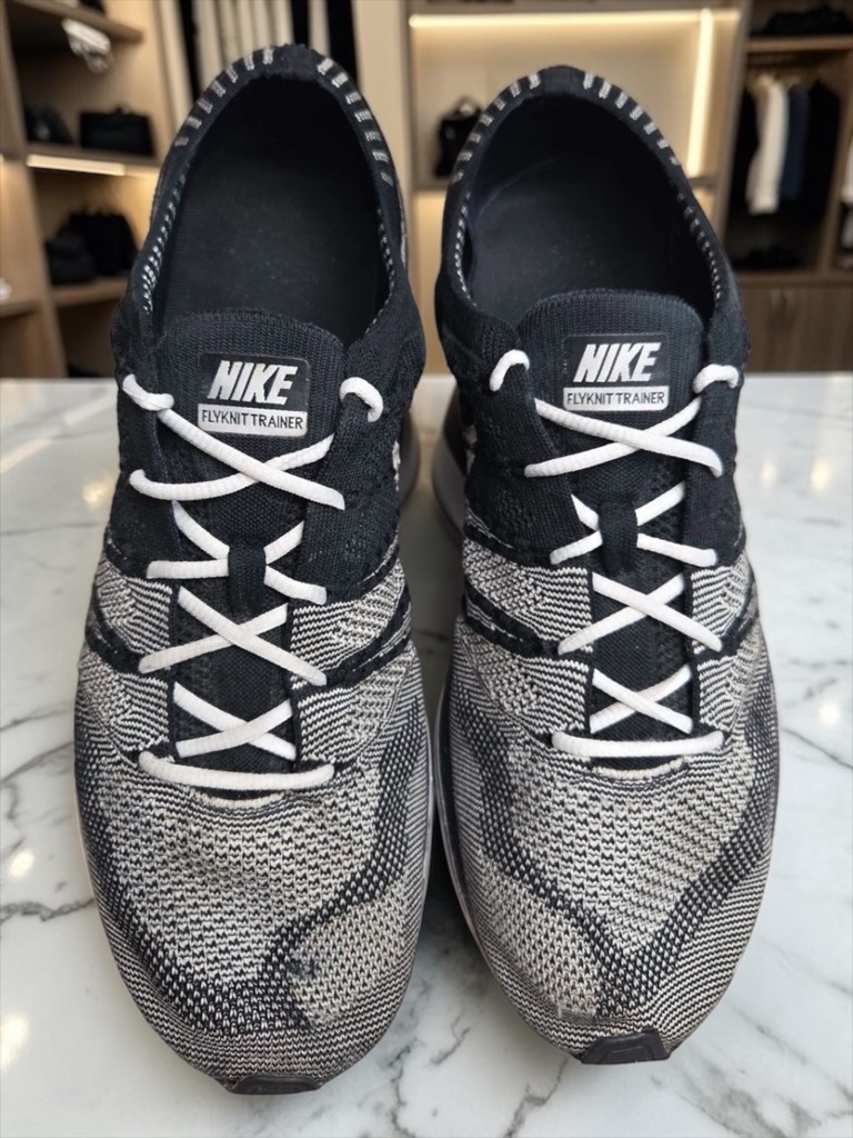 Nike Flyknit Trainer Black White Oreo Mens Running Shoes Men’s Size 12